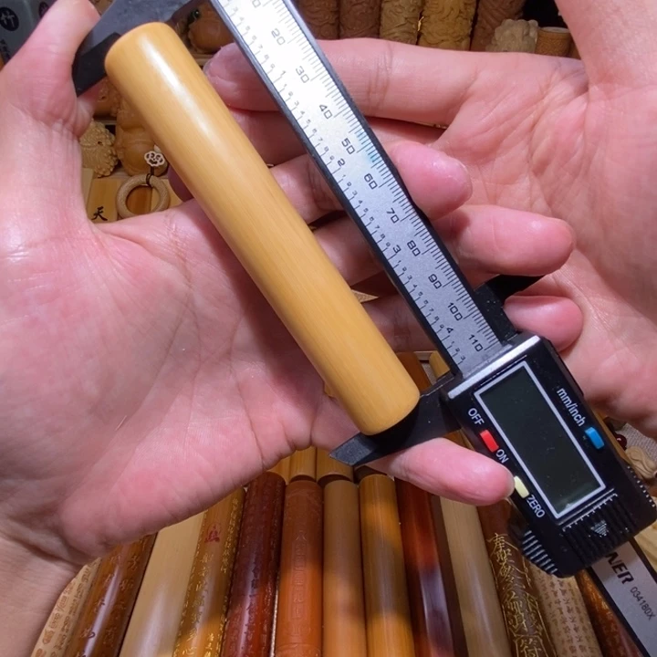 竹黄皮天然圆，素竹，长度11公分