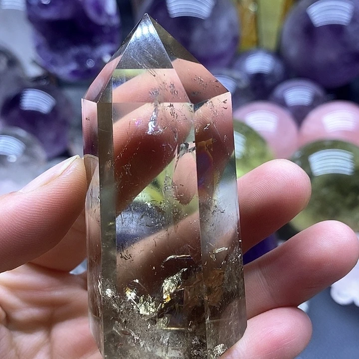 紫晶未镶嵌大型摆件（非配饰）111黄水晶柱