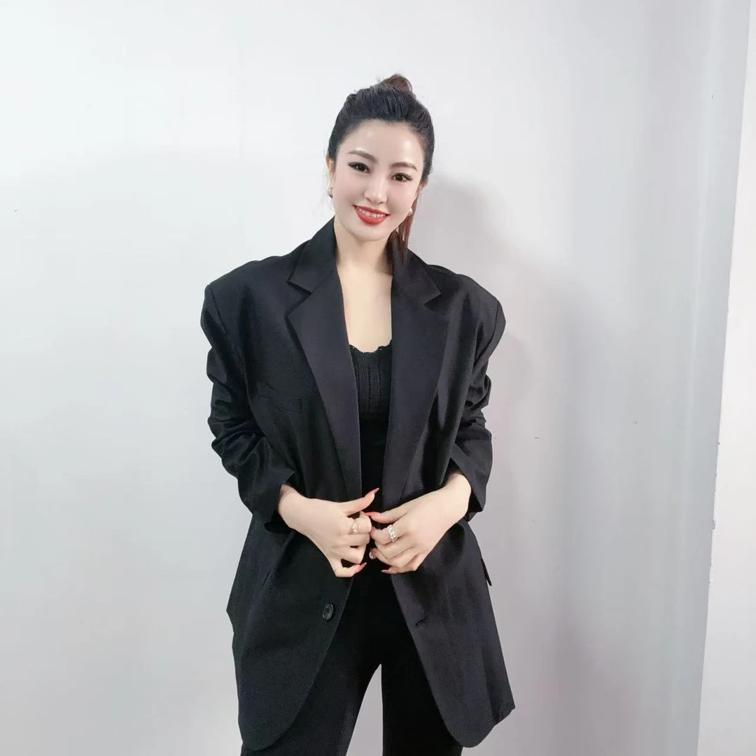 【静姐宠粉】春秋薄款品牌撤柜中长款加厚西装时尚宽松外套韩版2151