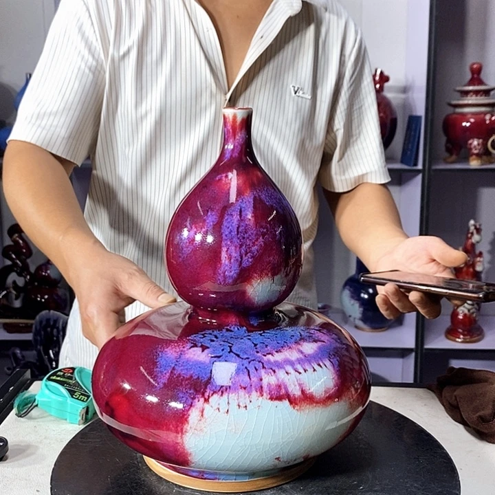 熵***心瓷片中国神垕精品钧瓷