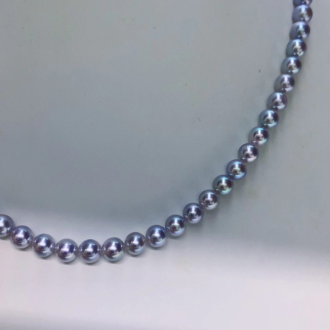 银S925镶嵌项链海水珍珠