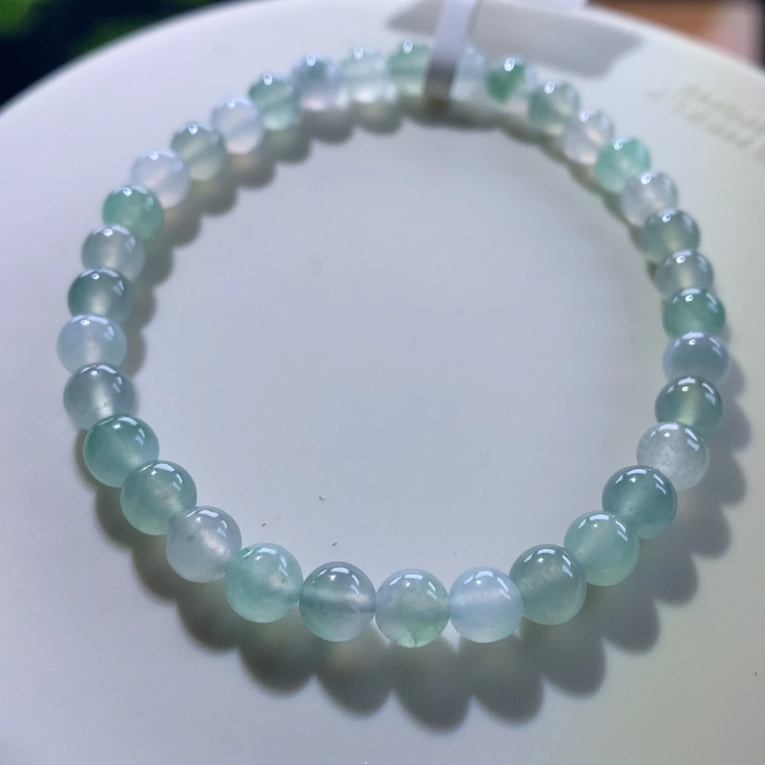 翡翠未镶嵌手链卡5.5