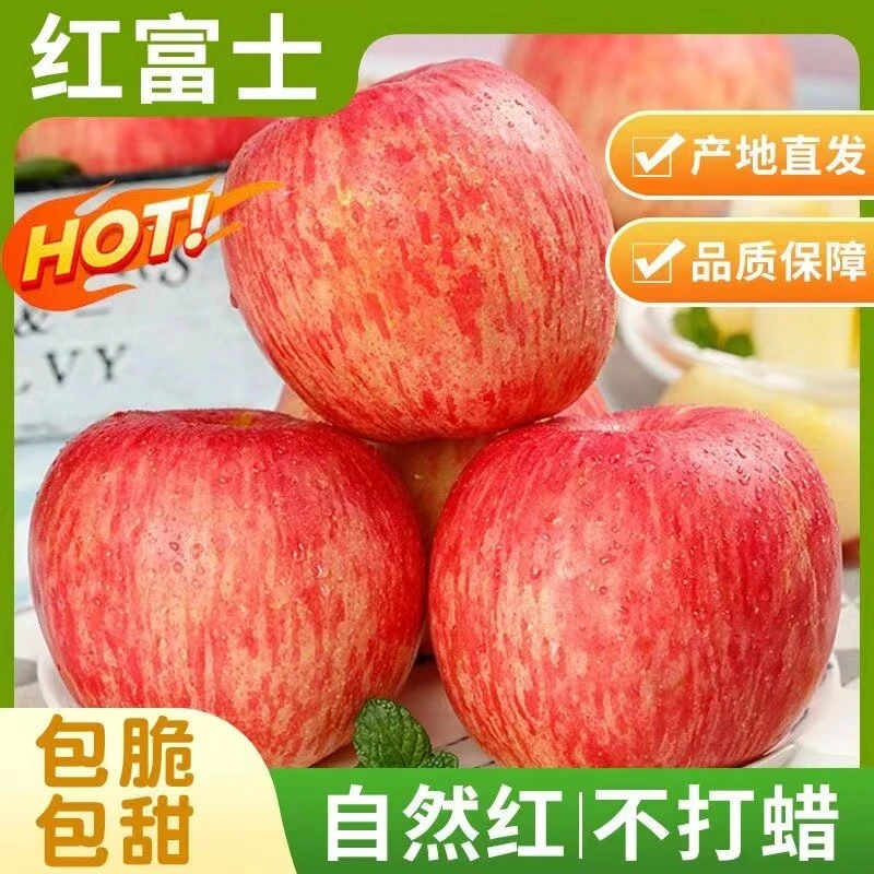 【新果】陕西正宗红富士苹果新鲜现摘脆甜多汁应季水果