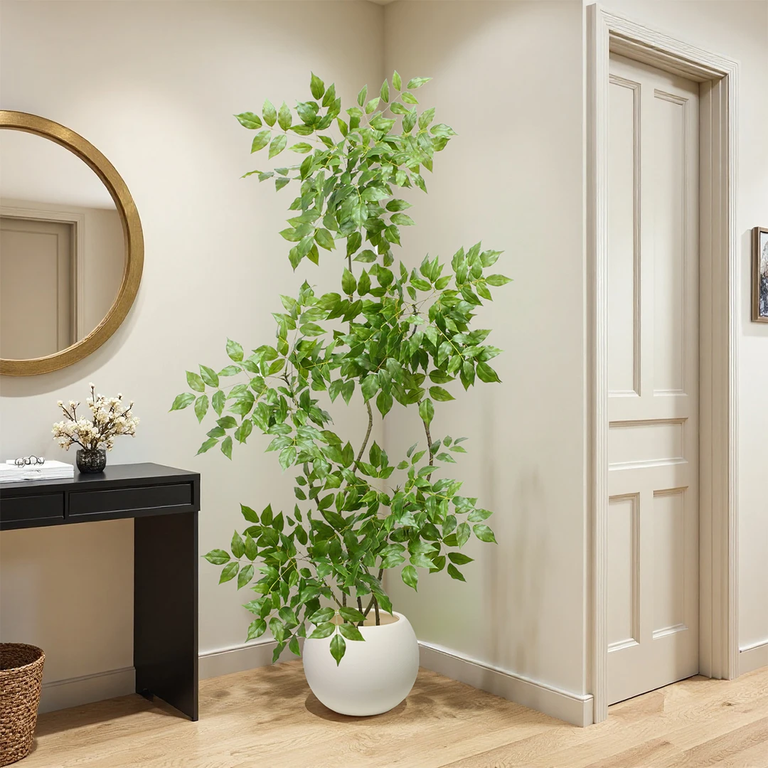 大件幸福树假花盆景客厅室内花装饰假盆栽落地仿生植物仿真绿植