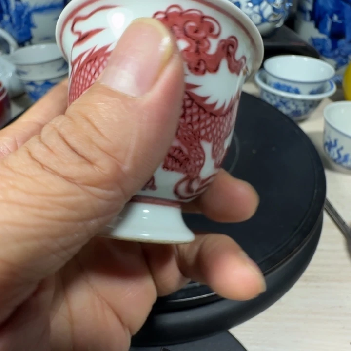 ༼***༽摆件青花花卉小小摆件