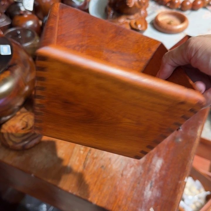 大果紫檀（缅甸花梨）花梨木15带字斗