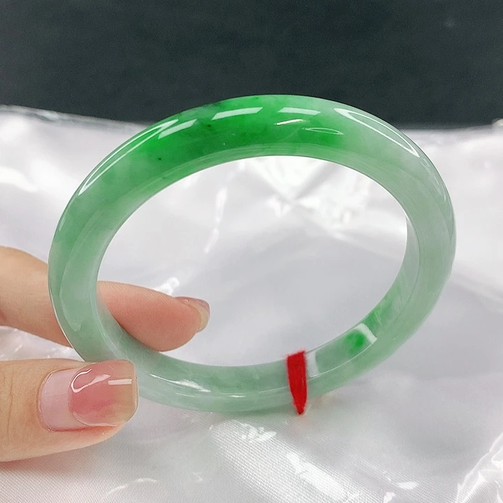 翡翠未镶嵌手镯圈56，85096