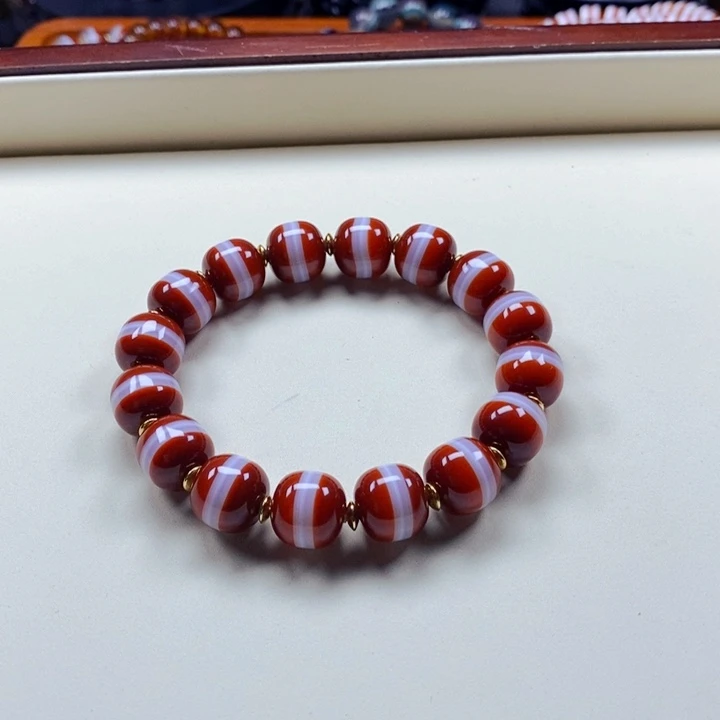 军***涯玛瑙/玉髓手链未镶嵌