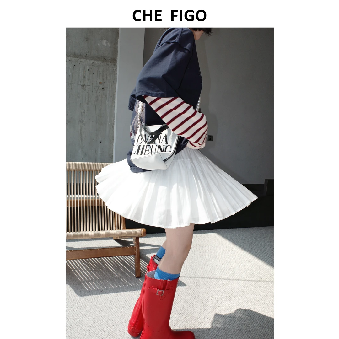 CHEFIGO miu感芭蕾裙 天丝亚麻醋酸