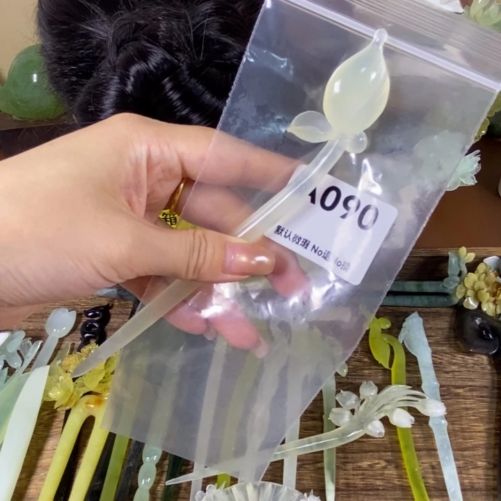 k***a未镶嵌蛇纹石玉发饰