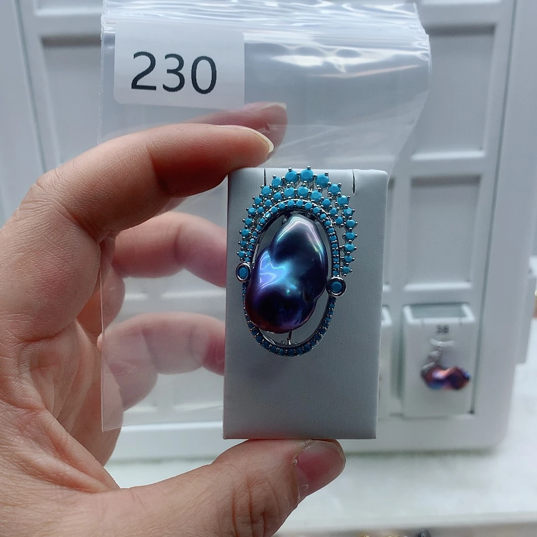 淡水珍珠合金吊坠(不含链)