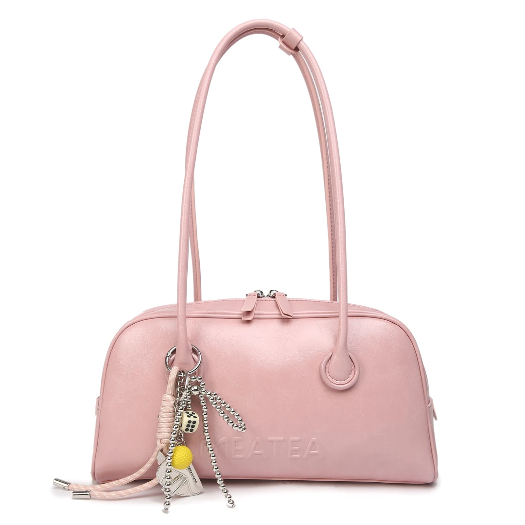 【英柏甄选】SKL-G8091-樱花粉 然与纯小众设计感单肩包百搭女包