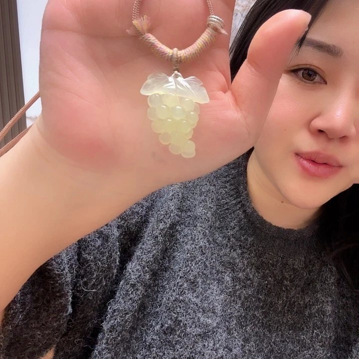 蛇纹石玉合金颈饰