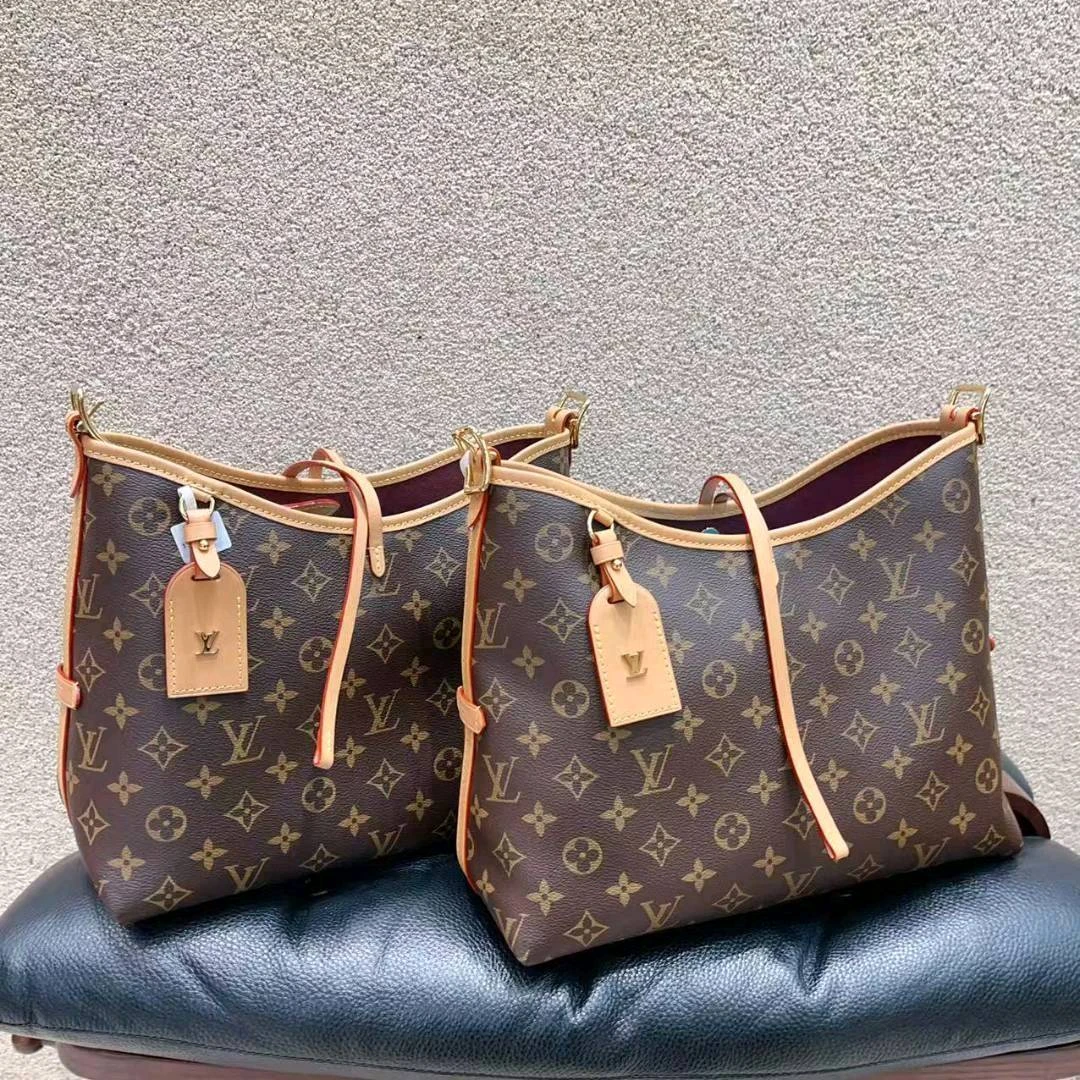 99新 LouisVuitton/路易威登 carryall 小号 经典老花单肩斜挎包