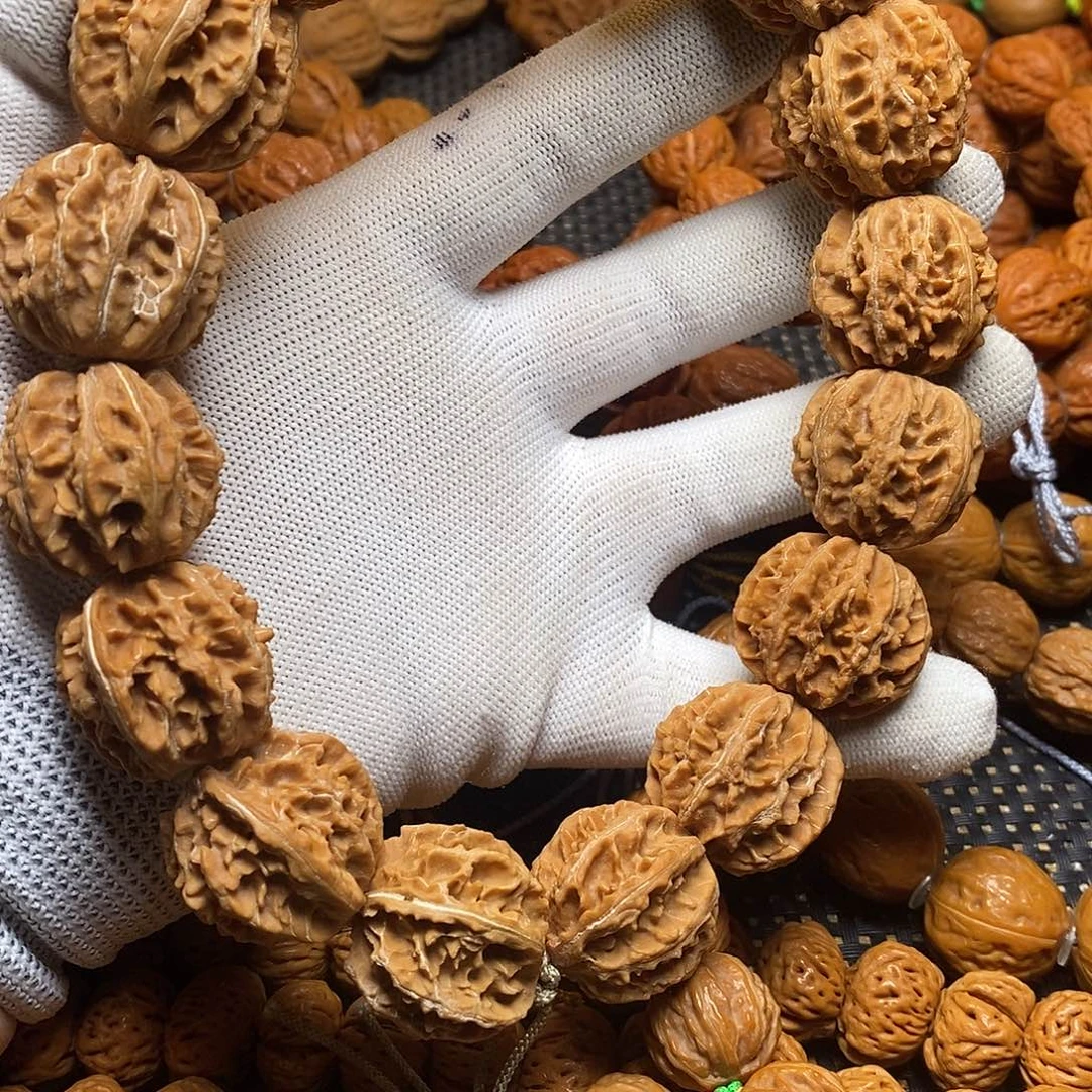 文玩核桃手串白茬蚂蚁