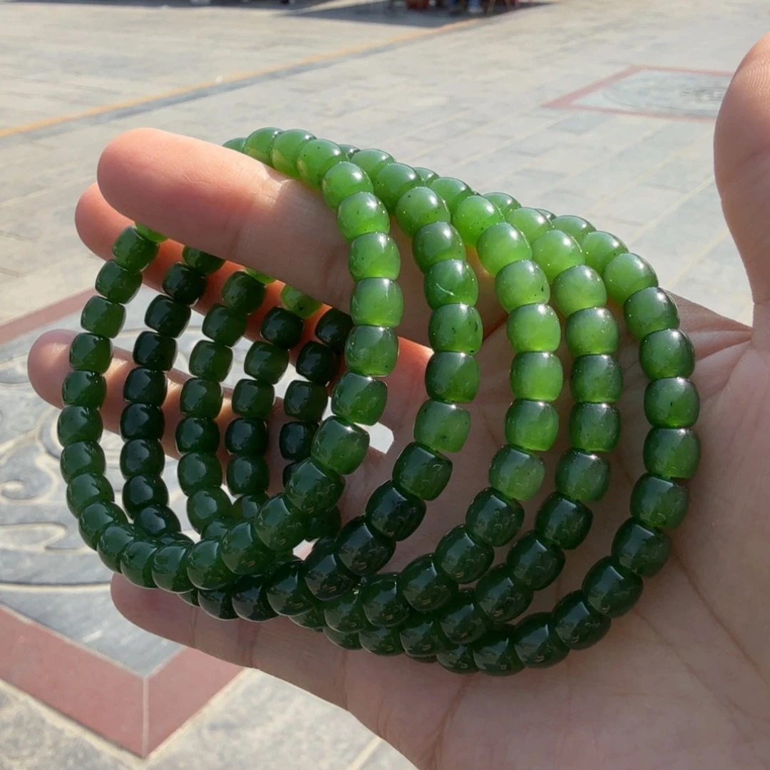 和田玉未镶嵌颈饰碧玉手串门总Ｆ多样性拍一发一