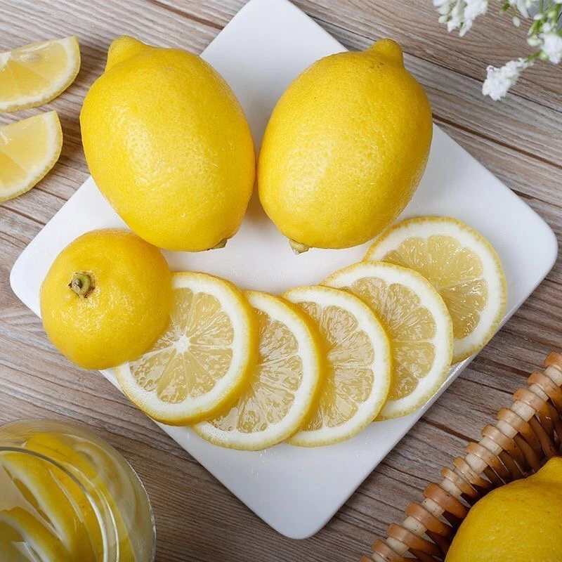 【聚农果业】四川安岳新鲜黄柠檬酸甜榨汁鲜果多汁孕妇夏天解暑80-100g