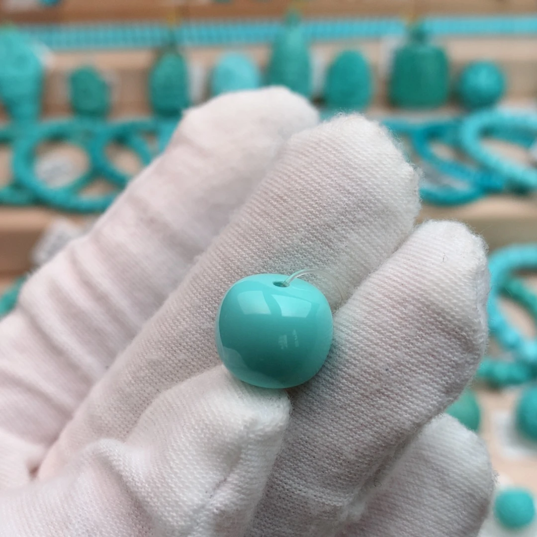 绿松石未镶嵌珠宝奇石12.5mm