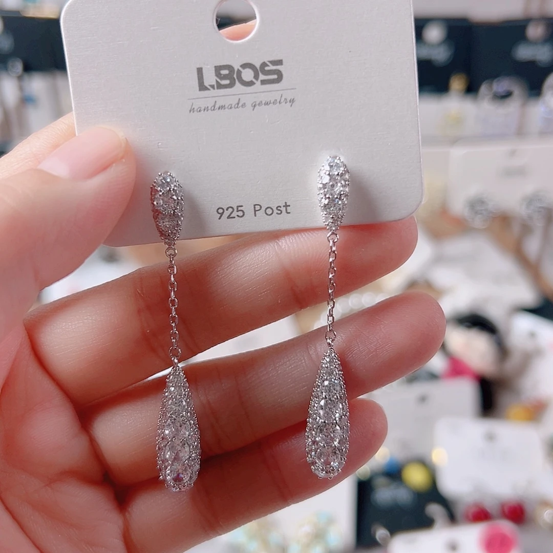 琉璃纯铜合金耳环的