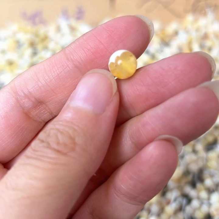 裸石蜜蜡未镶嵌8.1mm一个
