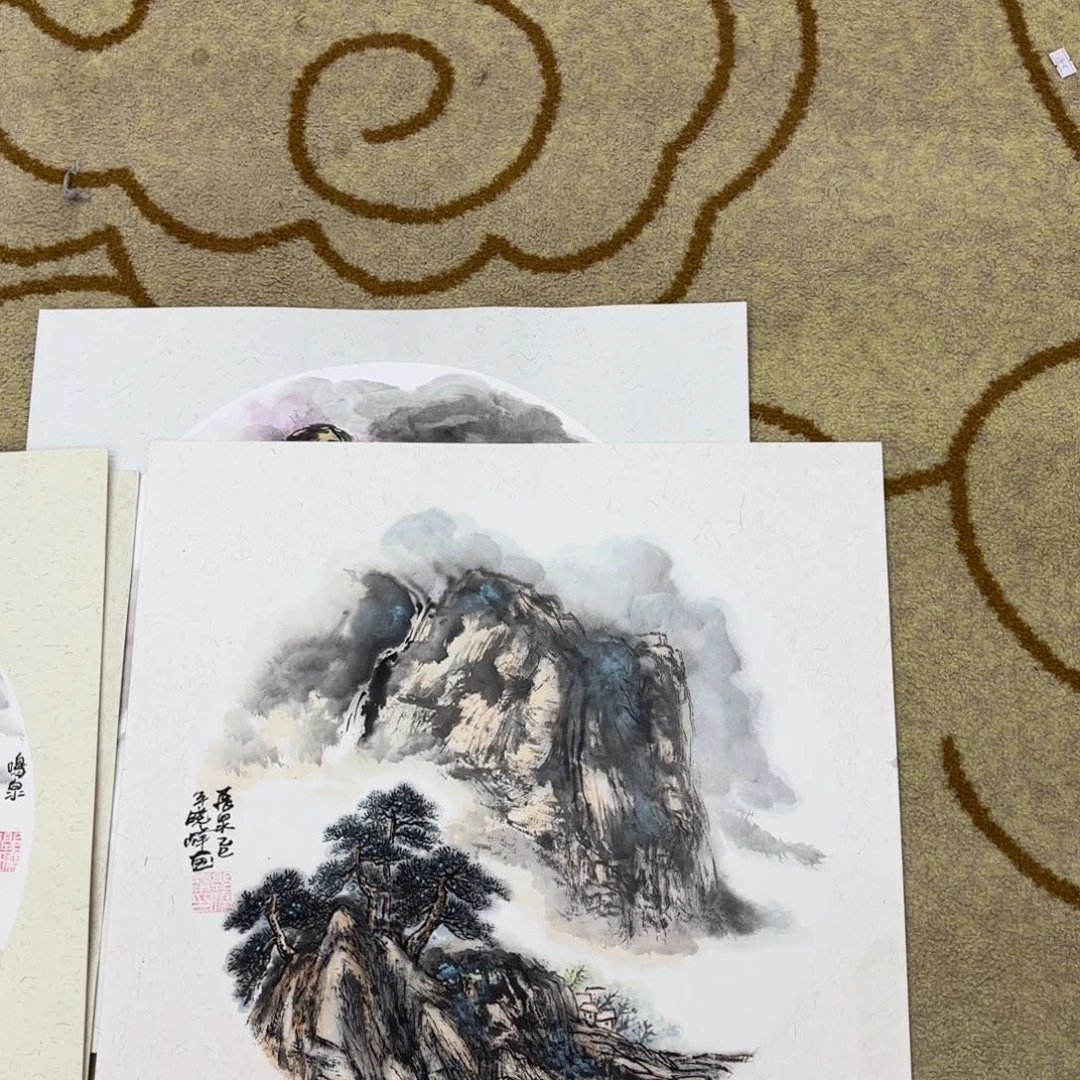 国画郭晓峰斗方李欣主播