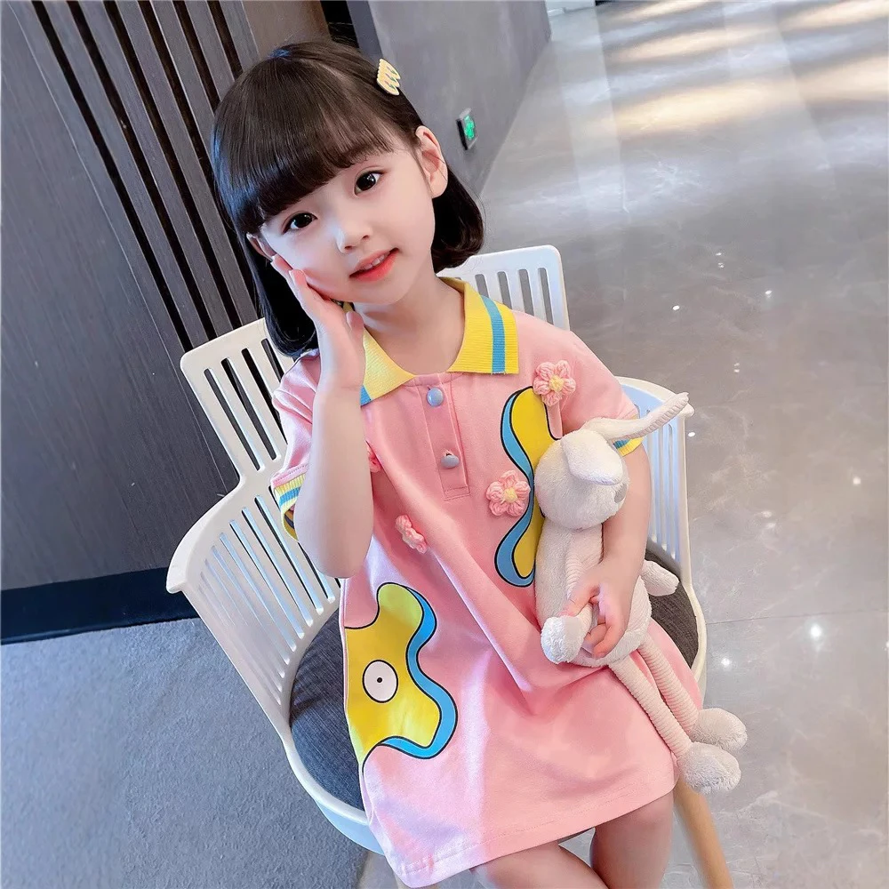 199哈哈家 女童夏款洋气韩版短袖连衣裙特价清