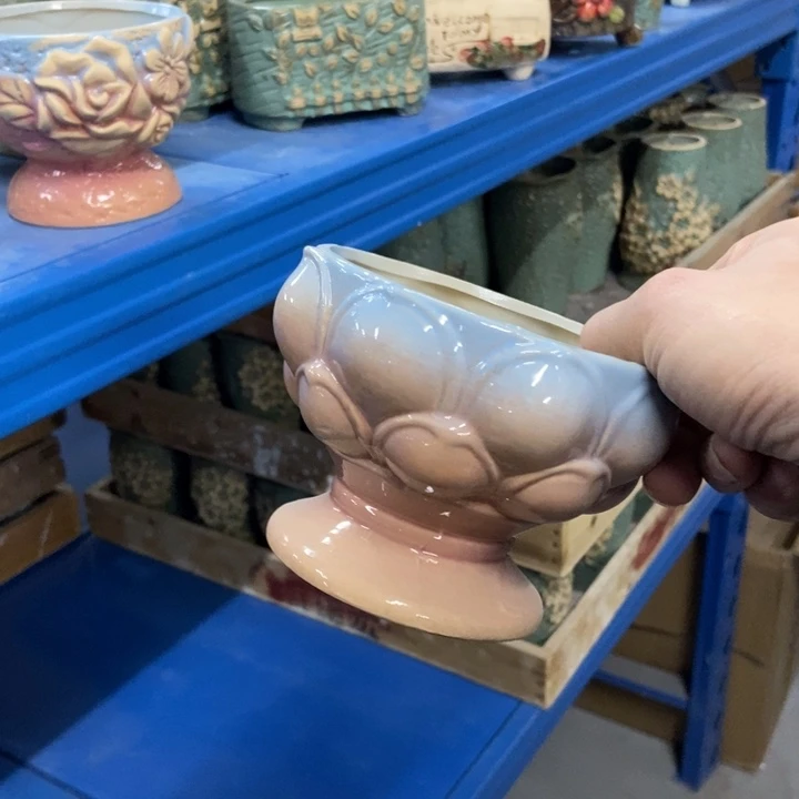 陶瓷花盆单场满9.9发11*8.5