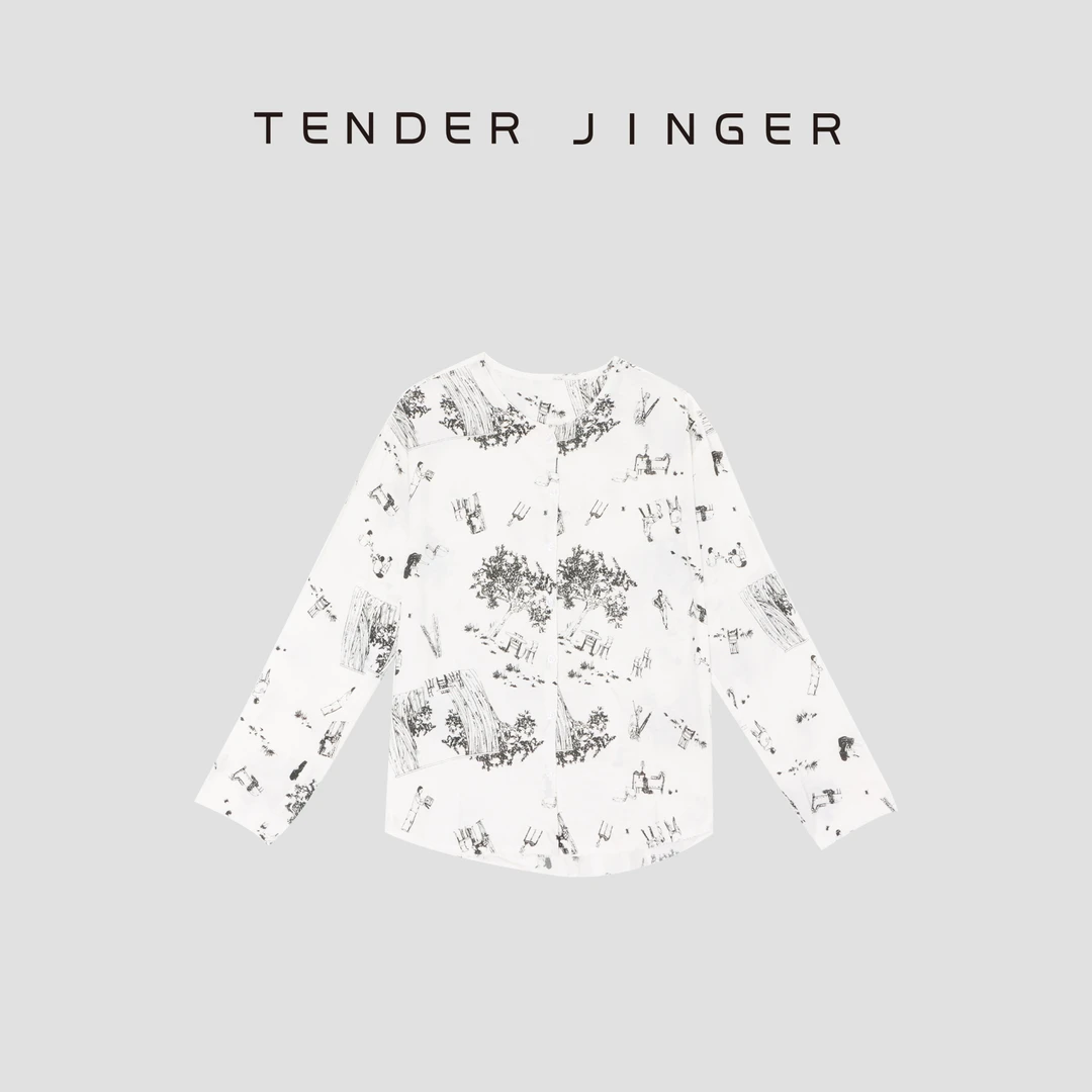 Tender Jinger法式文艺长袖衬衣外套T53QXX41295