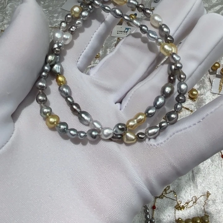 k****银S925镶嵌海水珍珠颈饰