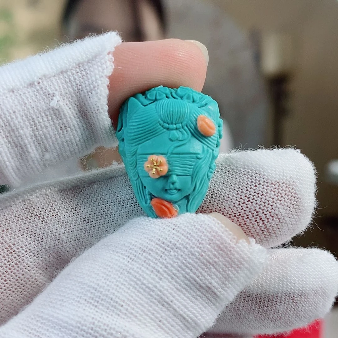 未镶嵌绿松石珠宝奇石