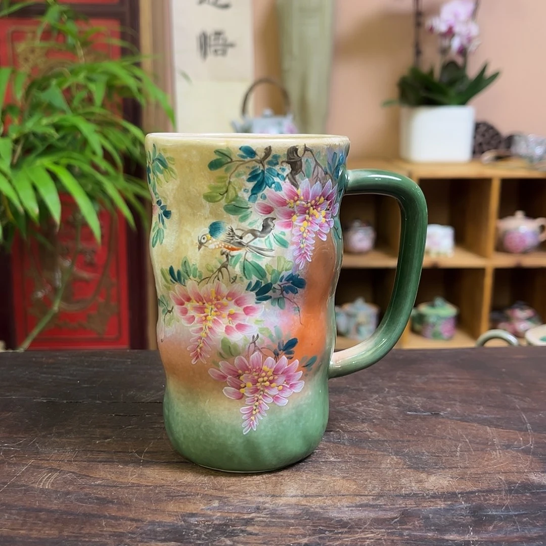 柴烧手工手绘陶瓷