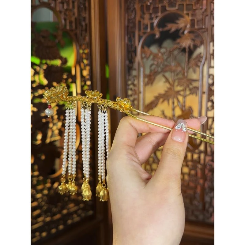 华翊堂汉服配饰唐风国色芳华县主凤冠套装发簪