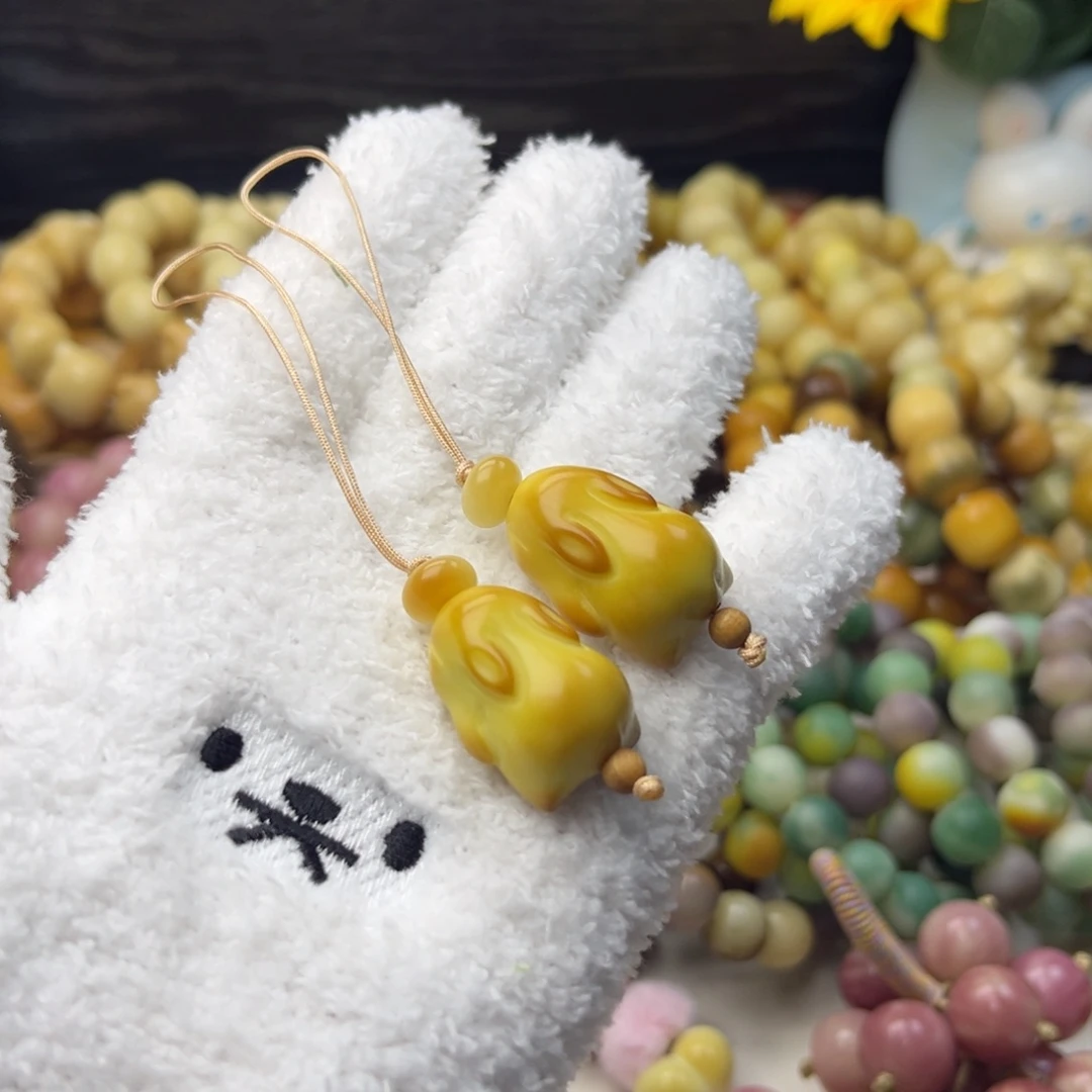 手串菩提根/象牙果象牙果挂件一个兔子20mm