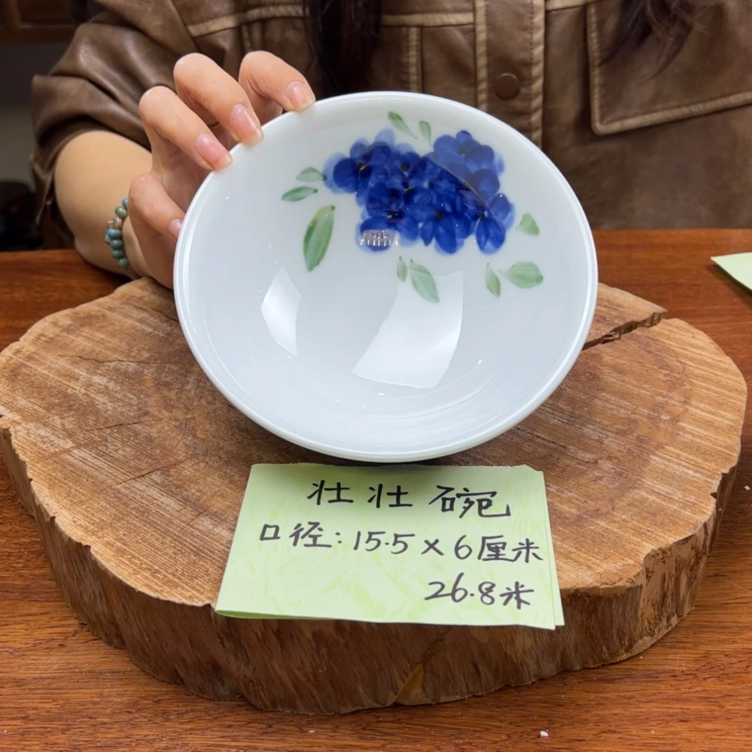 瓷片景德镇陶瓷手工手绘制作
