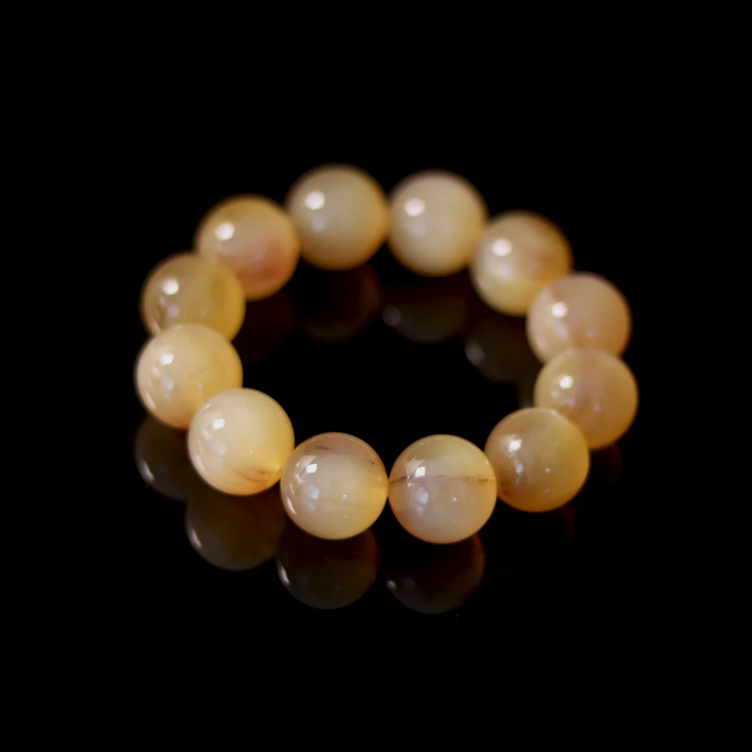 非金属珐琅手链 天然养生饰品羊角手串