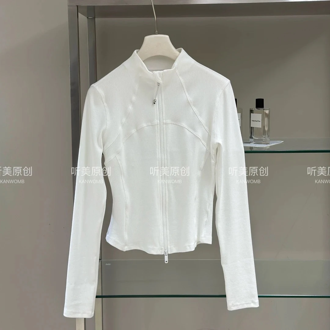 【媚儿M潮馆】原创抖音双11螺纹立领显瘦开衫