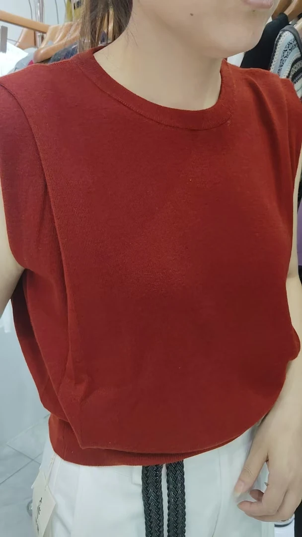 圆领春夏毛针织衫常规纯色百搭宽松女装飞飞袖针织