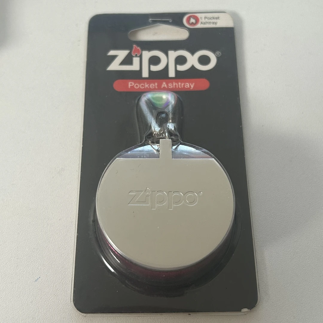 zippo火机 圆形烟灰缸 粉色 个性便携式烟灰缸