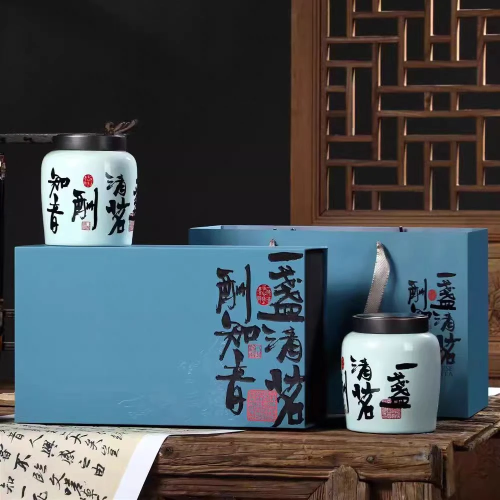 头采毛尖 陶瓷罐装新茶150克 一盏