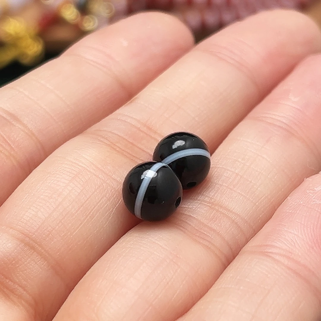 玛瑙/玉髓合金单珠