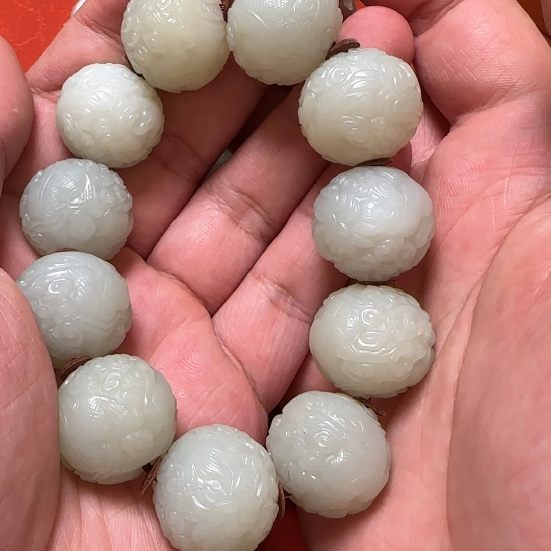 丹***9和田玉未镶嵌挂件