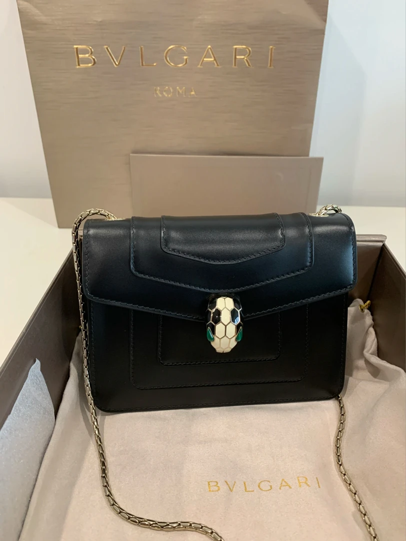 99新 BVLGARI/宝格丽 新款蛇头链条小号黑色/99新/优选