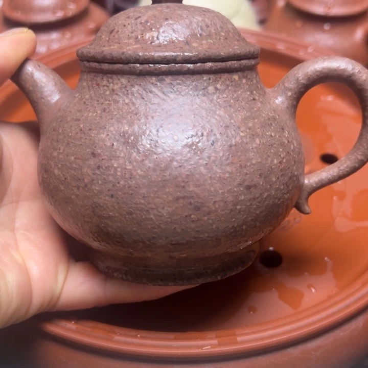 紫砂茶壶宜兴原矿桃花泥