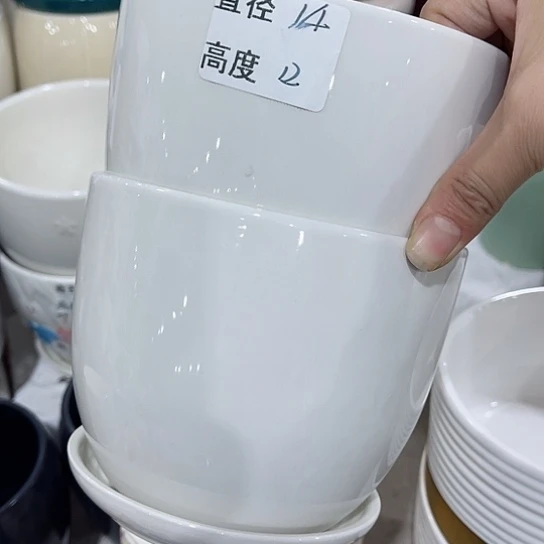 多肉绿植陶瓷花盆9.9包邮，有孔