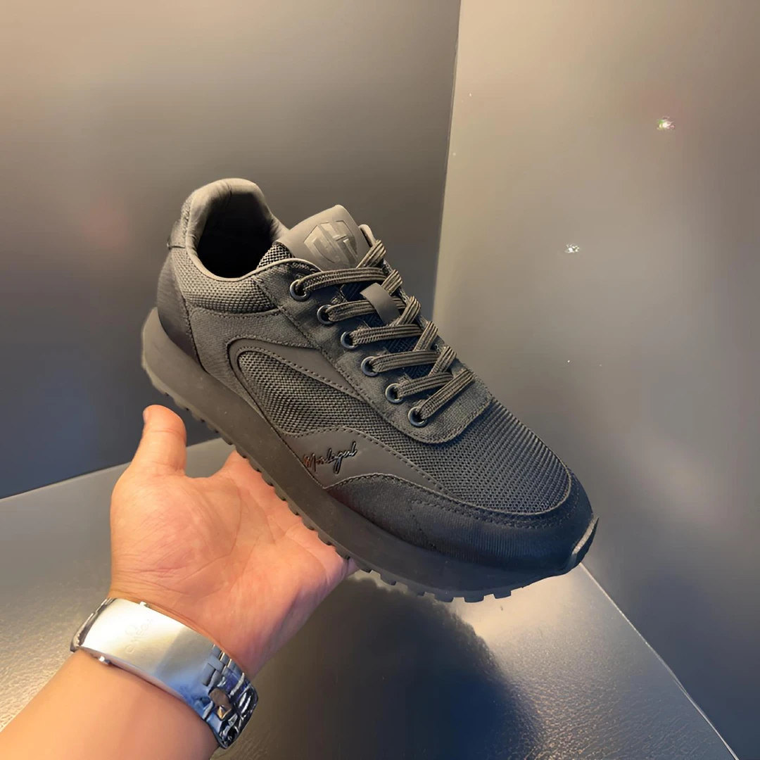 春夏季欧洲站2025休闲新款百搭款男士磨透气韩版休闲阿甘慢跑鞋