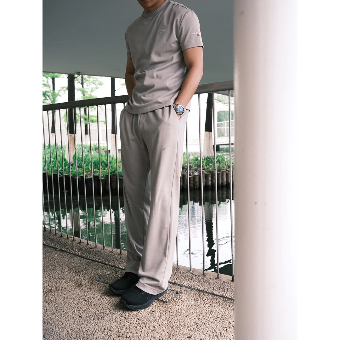 GTAL美式单向导休闲裤速干凉感长裤透气运动裤子抽绳直筒纯色卫裤