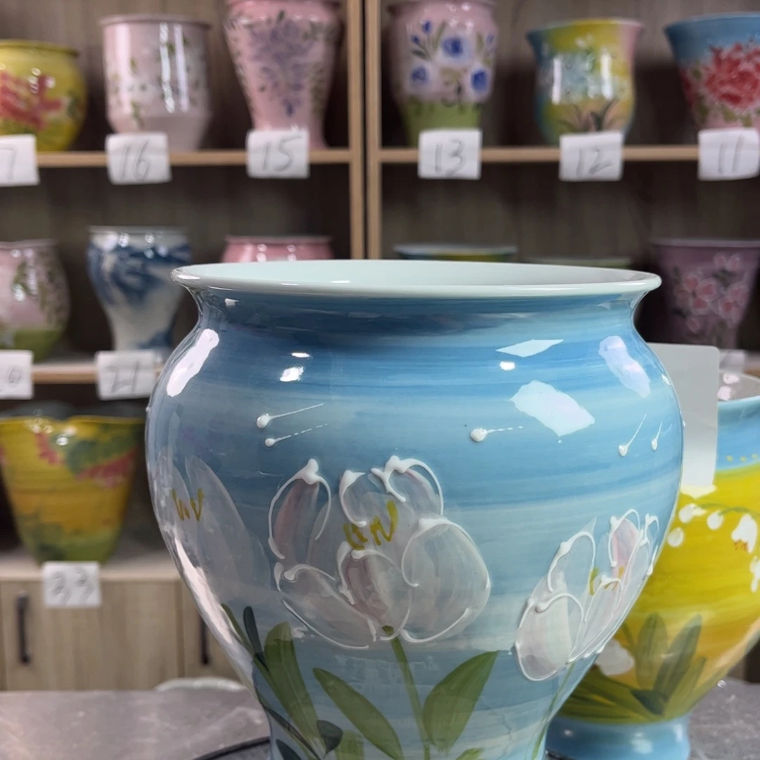 景德镇陶瓷花盆花盆