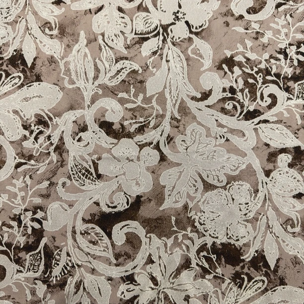 金小兔荣誉出品高密雕印棉绸卡其法蕾面料