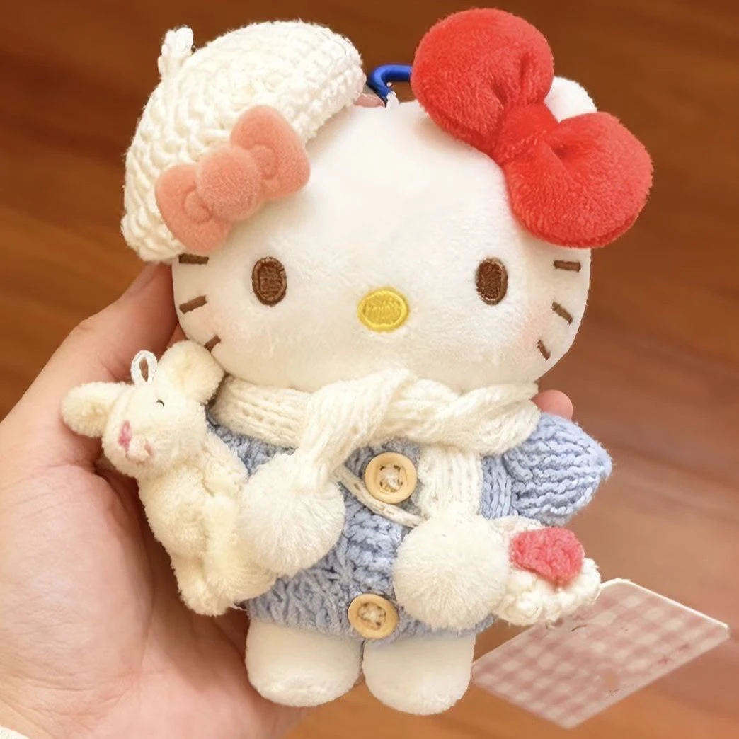 【毛衣KT】HelloKitty公仔kt猫毛绒玩偶女生包包钥匙扣挂件礼物