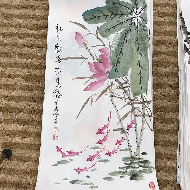 国画花鸟的翅膀是白色70.35